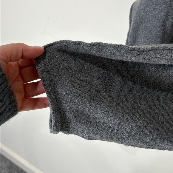 FREE PEOPLE Jamie Knit Sweater Dark Heather Gray Size Small - Picture 9 of 16